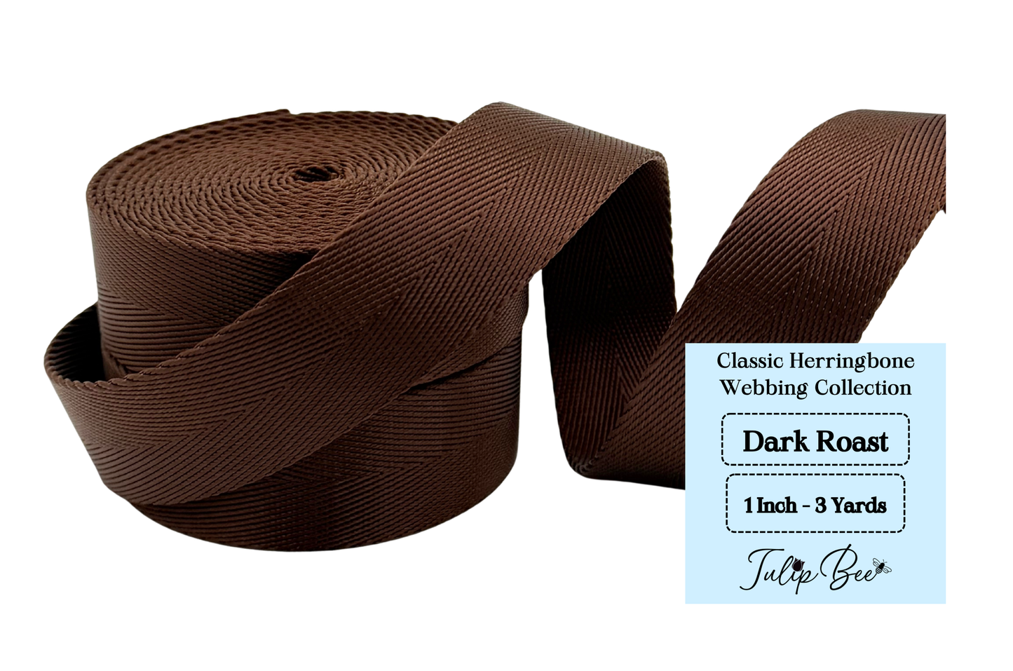1.0 Inch - Classic Herringbone Webbing Collection