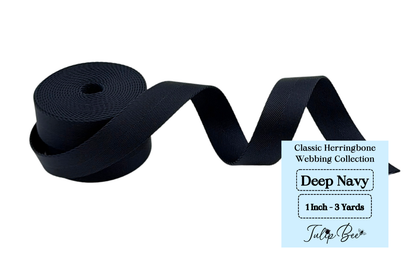 1.0 Inch - Classic Herringbone Webbing Collection