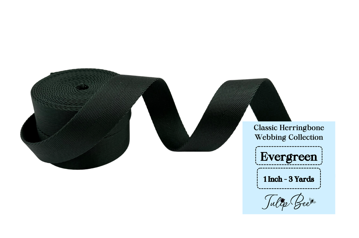1.0 Inch - Classic Herringbone Webbing Collection