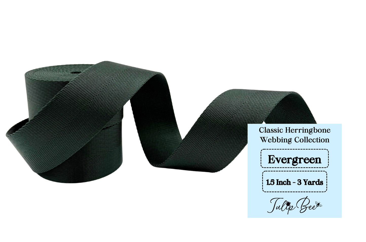 1.5 Inch - Classic Herringbone Webbing Collection