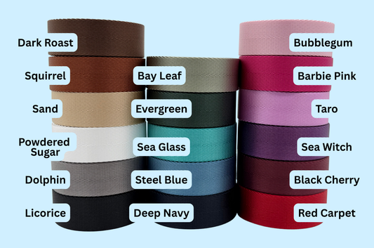 1.0 Inch - Classic Herringbone Webbing Collection