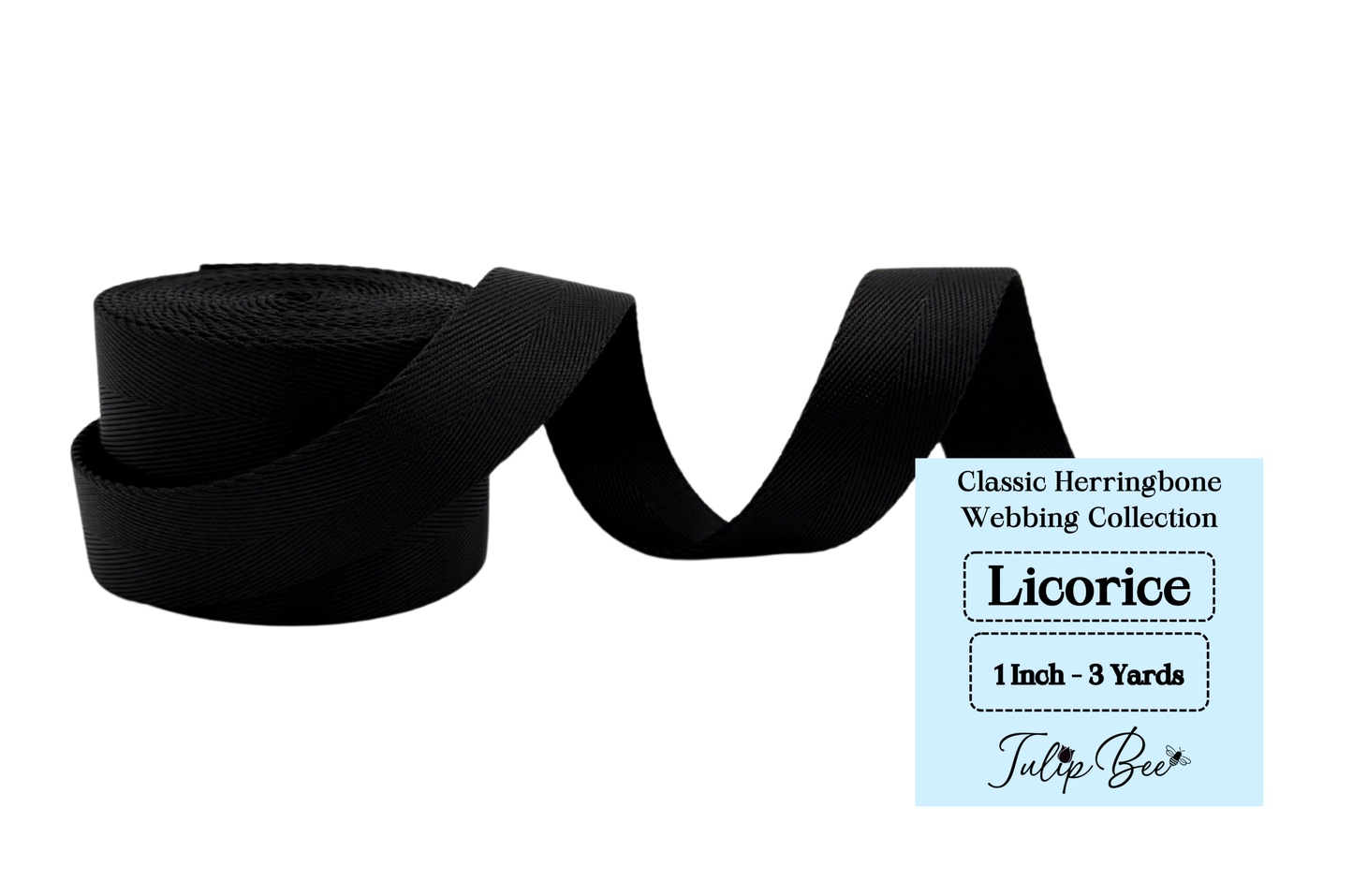 1.0 Inch - Classic Herringbone Webbing Collection