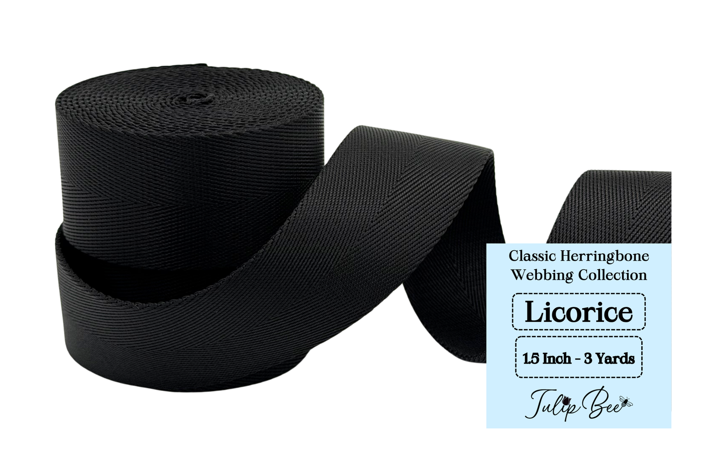 1.5 Inch - Classic Herringbone Webbing Collection