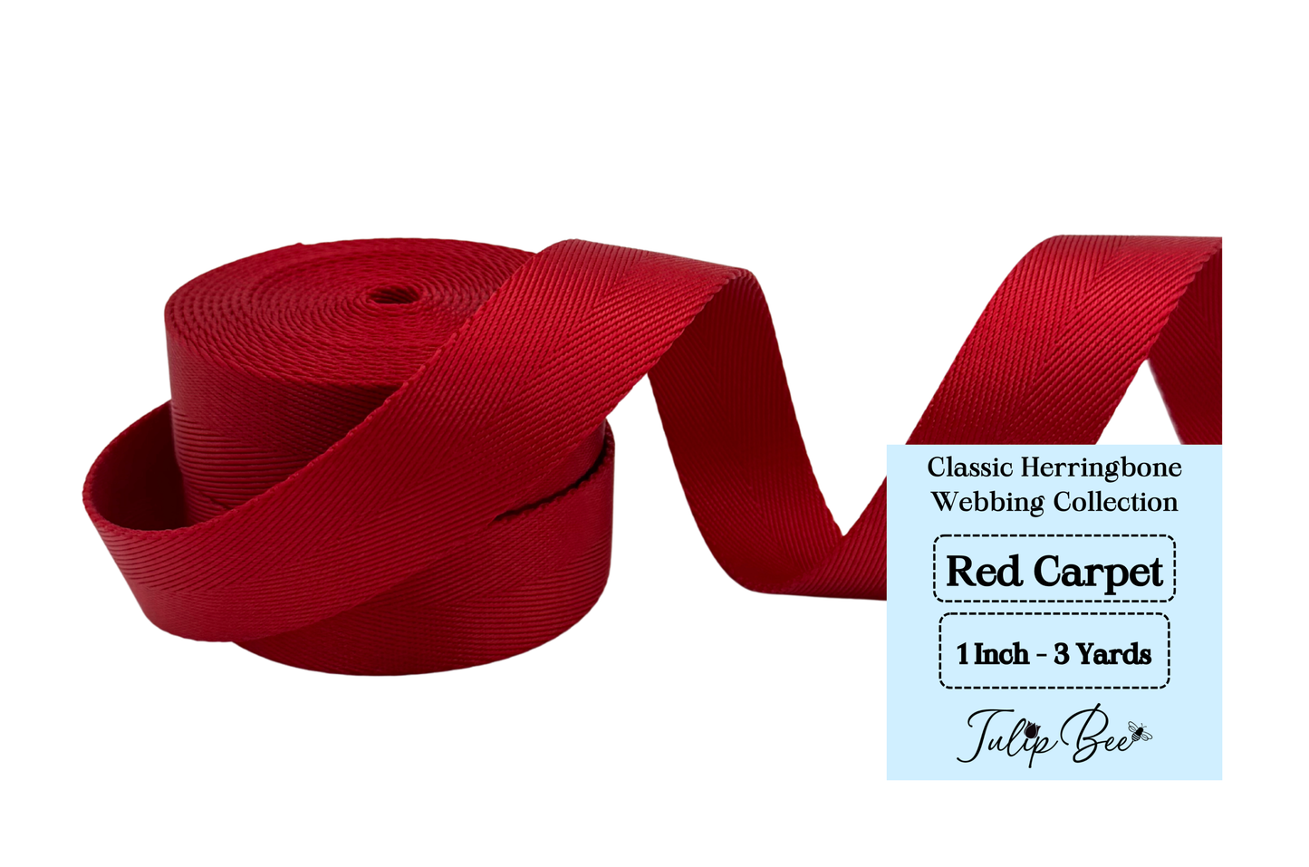 1.0 Inch - Classic Herringbone Webbing Collection