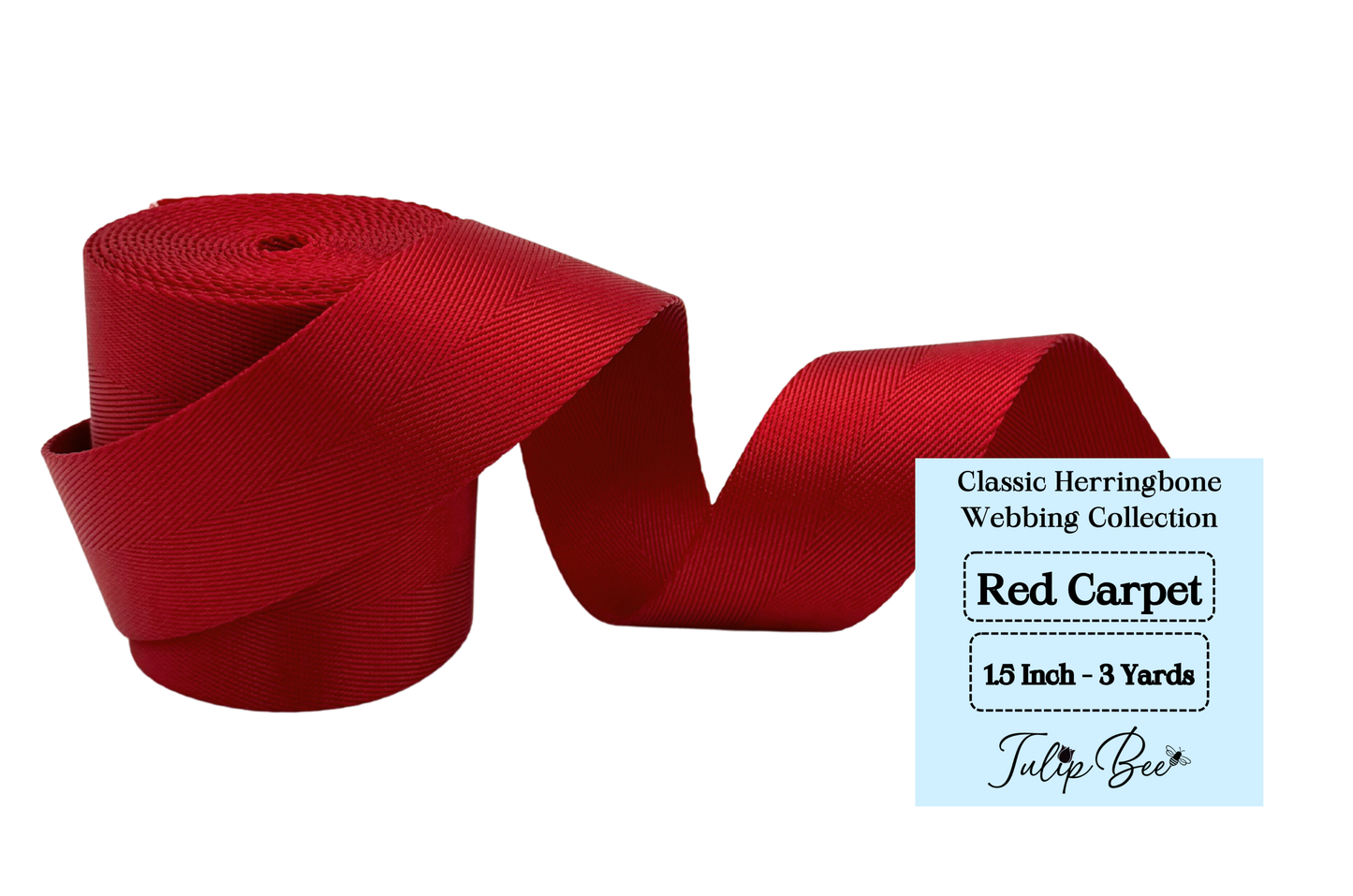1.5 Inch - Classic Herringbone Webbing Collection
