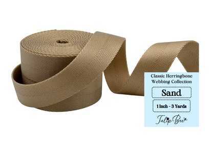 1.0 Inch - Classic Herringbone Webbing Collection