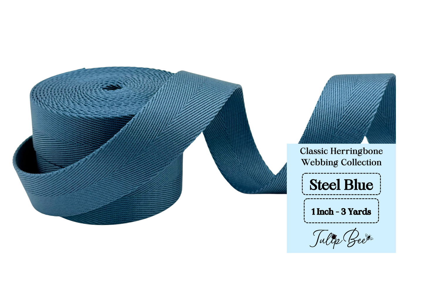 1.0 Inch - Classic Herringbone Webbing Collection